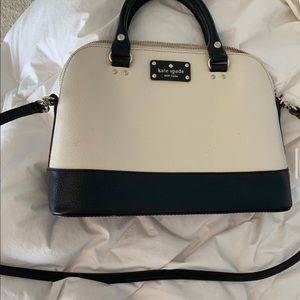 Kate Spade black and white crossbody bag
